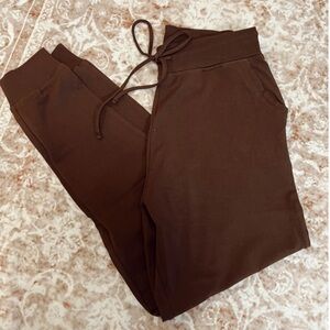Zenana Outfitters Dark Brown Drawstring Jogger Pants